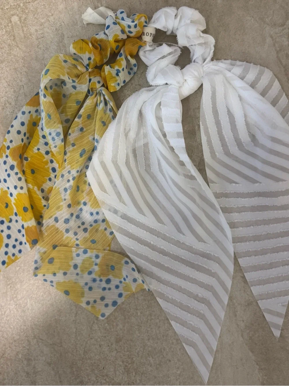 Anthropologie  Scarf Scrunchie Set